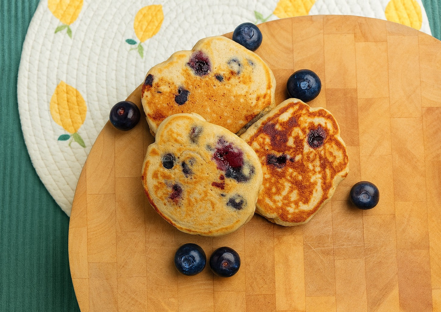 Blueberry pancakes