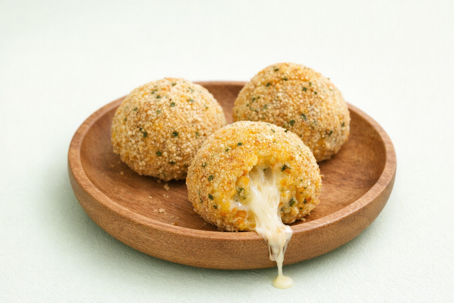 Golden Carrot and Mozzarella Arancini
