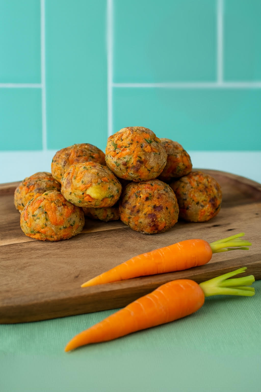 Carrot and Halloumi Bites